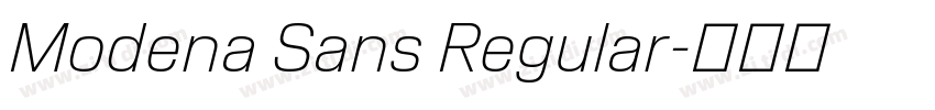 Modena Sans Regular字体转换